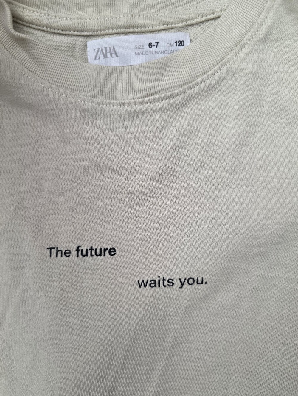 ZARA Kids Brown Graphic Tees - Multiple Sizes And Colors Trendy - Picture 3 of 5